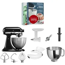 KitchenAid 5K45SS Classic onyx schwarz inkl. Paket 4