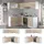 Vicco Winkelküche Rick L-Form 167 x 207 cm eiche sonoma nachbildung/weiß