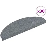 vidaXL Stufenmatten Selbstklebend 30 Stk. Hellgrau 65x21x4 cm