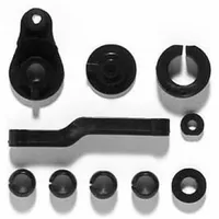 TAMIYA Servohebel/Saver-Set TT-01/E/R Schwarz 300051005