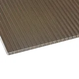 Scobalit Doppelstegplatten 16 mm Braun Bronze 980 x 2000