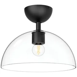 Alora Mood Jude 1 lt Semi Flush Light - Matt Schwarz - ALM-JUDE-SF-MB-CL