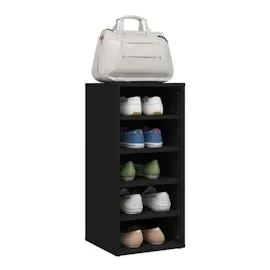 vidaXL Hängeschuhschrank 31,5 x 70 x 35 cm schwarz / schwarz