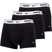 Nike Everyday Cotton Stretch Trunks Schwarz/Weiß M 3er Pack