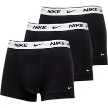 Nike Everyday Cotton Stretch Trunks Schwarz/Weiß M 3er Pack