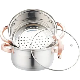 Klausberg Topf-Set 3-tlg. Dampfgartopf + Suppentopf + Dämpfeinsatz