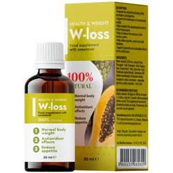 W-Loss - 100% Natuurlijke Druppels voor Gewichtsverlies | Eetlustremmer & Metabolisme 30 ml