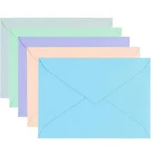 ÖKI Briefumschläge DIN B6 ohne Fenster farbsortiert nassklebend 10 St.