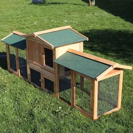 Wiltec Kleintierstall 211 x 53 x 83,5 cm grün