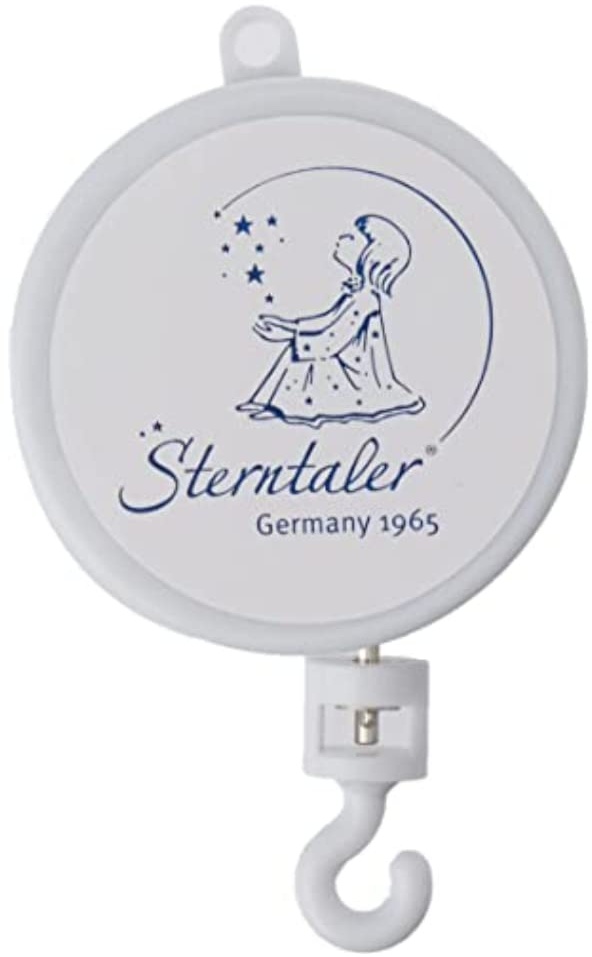 Sterntaler Spielwerk Schlafe mein Kindchen, Geeignet ab der Geburt, Mobile, 10 x 7 x 2,2 cm, Weiß