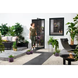 hecht International Insektenschutz Türbausatz Master Slim 120 x 240 cm Grau