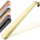 JK Trade® 29cm STABILER Edelstahl Schuhlöffel | Schuhanzieher Edelstahl zum Sitzen | Schnell & Einfach | optimierte Länge & Breite | Shoe Horn | Business | Modern Aufhängbar