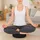 Relaxdays Meditationskissen Set 33 x 13 cm Schwarz