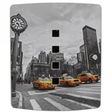 Burg Wächter Schlüsselschrank 6204/10 Ni Manhattan 24 x 7 x 240 cm Schwarz/Edelstahl