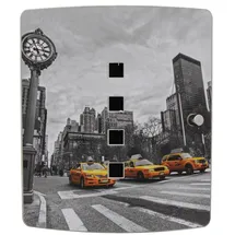 Burg Wächter Schlüsselschrank 6204/10 Ni Manhattan 24 x 7 x 240 cm Schwarz/Edelstahl