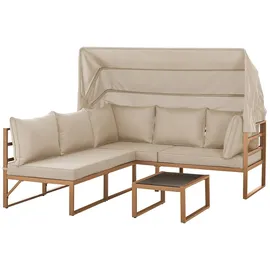 Svita Maui Gartenmöbel-Lounge-Set Sonneninsel beige