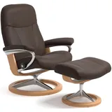 Stressless Stressless® Relaxsessel »Garda«, mit Signature Base, Größe L, Gestell Eichefarben