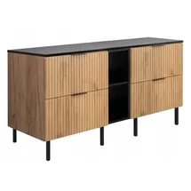 rodan fabryka mebli Waschtischunterschrank 140 cm Schwarz