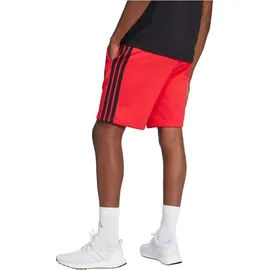 adidas Essentials 3-Streifen Herren Shorts, rot - L