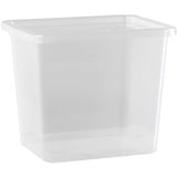 Plast Team Vertriebs GmbH Aufbewahrungsbox CAESAR, Transparent - Kunststoff - 29 Liter - stapelbar - mit Deckel