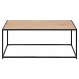 Actona Seaford Couchtisch Stahl/Holzwerkstoff - matt schwarz