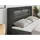 MKS Meble Boxspringbett mit LED Kopfteil und Topper - GOLD-5-KING - 180x200cm - Dunkelgrau - Hart (H4) - Dunkelgrau