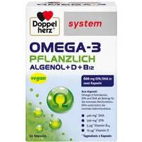 Doppelherz System Omega-3 Pflanzlich Kapseln 60 St.