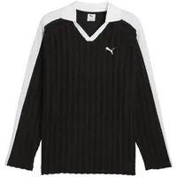 Puma T7 Relaxed Langarmpolo schwarz M