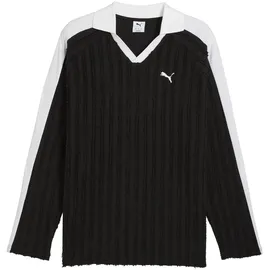 Puma T7 Relaxed Langarmpolo schwarz M