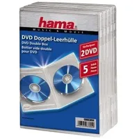 Hama Double DVD Jewel Case, 5, transparent