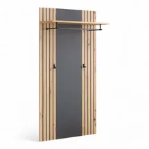 HBZ Garderobenpaneel Lagos in Anthrazit, BxHxT 80x150x28 cm (B/H/T)