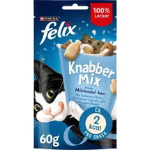 felix® Katzen-Leckerli KnabberMix Milchmäulchen 8x 60,0 g