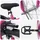 vidaXL Kinderfahrrad 18 Zoll pink/rosa/schwarz