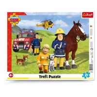 Trefl Trefl, Puzzle, Rahmenpuzzle mit Unterlage, 25 Teile, Immer auf der Hut, für Kinder ab 4 Jahren