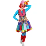 Thetru Flickenweste Clown - Clownkostüm für Fasching Halloween (L)