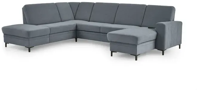 ComfortPlan Wohnlandschaft Canada Stoff Grau Steel