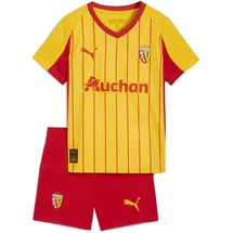 Puma Trainingsanzug "RC Lens 25/26 Heimtrikot-Minikit Kinder", Jungen, Gr. 104, rot (pelé gelb rot), Obermaterial: 100% Polyester; Rippe: 100% Polyester, Sportanzüge Trainingsanzug