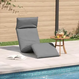 vidaXL Sonnenliege 175 x 54 x 8,5 cm Grau