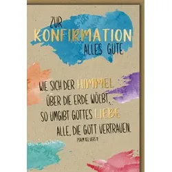 Konfirmationskarte Graspapier 11330   Bild