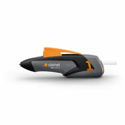 Schnell zur Hand und startklar in nur 15 Sekunden: Unsere MG 1007-S passt in jede Schublade und steht für kabelloses Kleben – immer und überall.