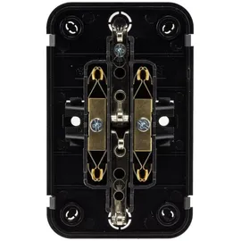 ChiliTec Aufputz Steckdose 2-fach Doppelsteckdose AP Anthrazit 250V/ 16A Schraubanschluss - Grau