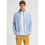 Selected Langarmhemd Hellblau L