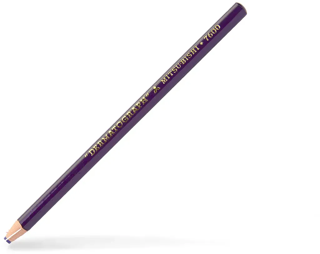 1 Stück Wachsmalkreide Dermatograph MITSUBISHI | 12 Farben Farbvariante wählen: violett