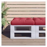 vidaXL Palettenkissen, Palettenkissen Weinrot Stoff