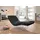 W.Schillig Relaxliege daily dreams Leder 75 x 91 x 170 cm grau mit Kissen