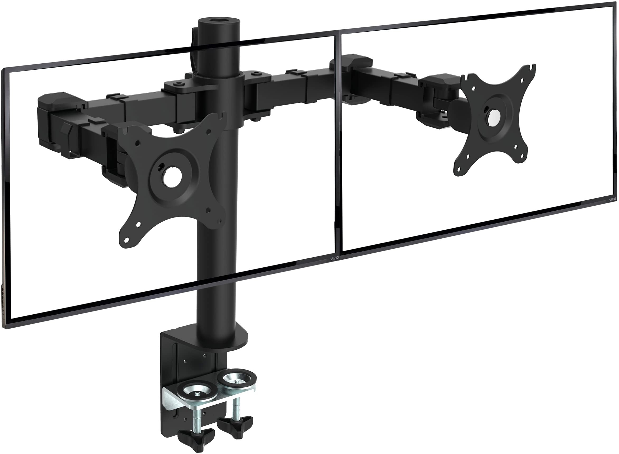 Verstellbarer Tischständer für 2 PC-Monitore mit Einer Diagonale von 25 bis 76 cm (10 bis 30 Zoll) und VESA Max 100 x 100 mm, bis zu 2 x 10 kg