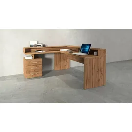 Dmora Eckschreibtisch Salomone Eiche