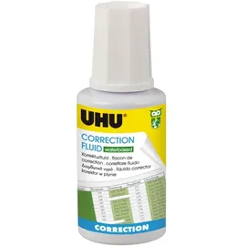 UHU CORRRECTION Fluid, waterbased, 20 ml, weiß