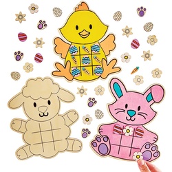 Tic Tac Toe Spiel aus Holz (Pro Set 4)