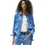 Tommy Hilfiger Tommy Jeans Denim Shirt W - Langarmshirt - Damen - Blue - S